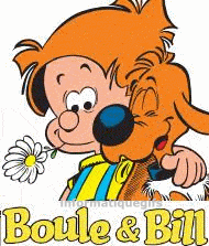Gif animé Boule et Bill heureux